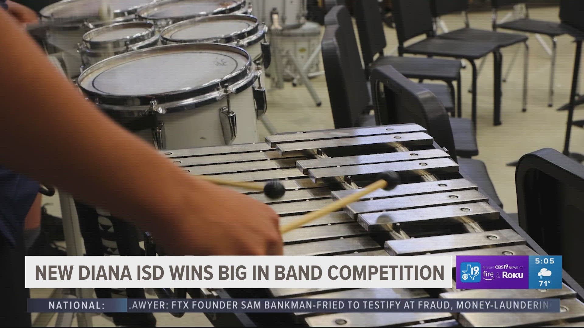 New Diana high school recently scored gold from the state UIL military marching band competition in Waco.