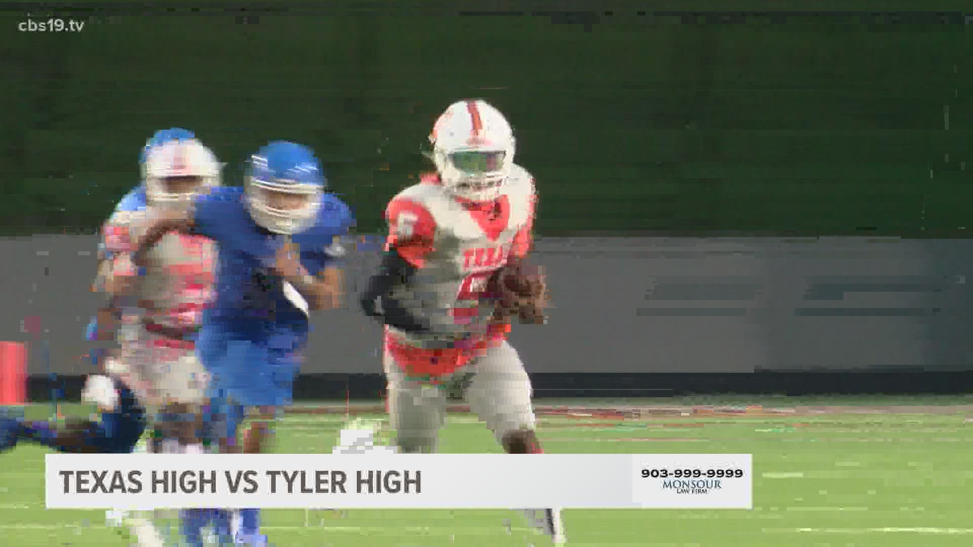 Tyler fell to Texas High, 41-21, before approximately 4,000 socially distanced masked-up fans on 114th season debut of Lions football.