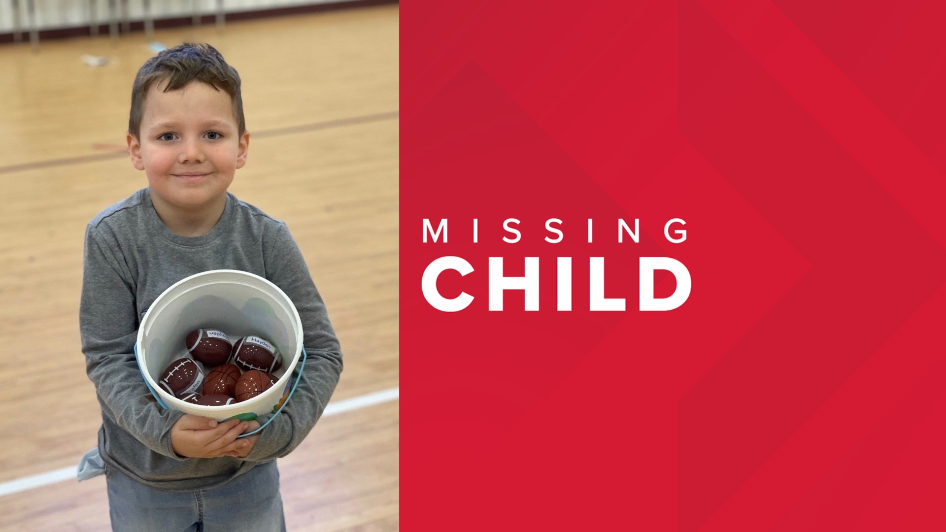 The child went missing from a residence located in the 22300 block of County Road 251.