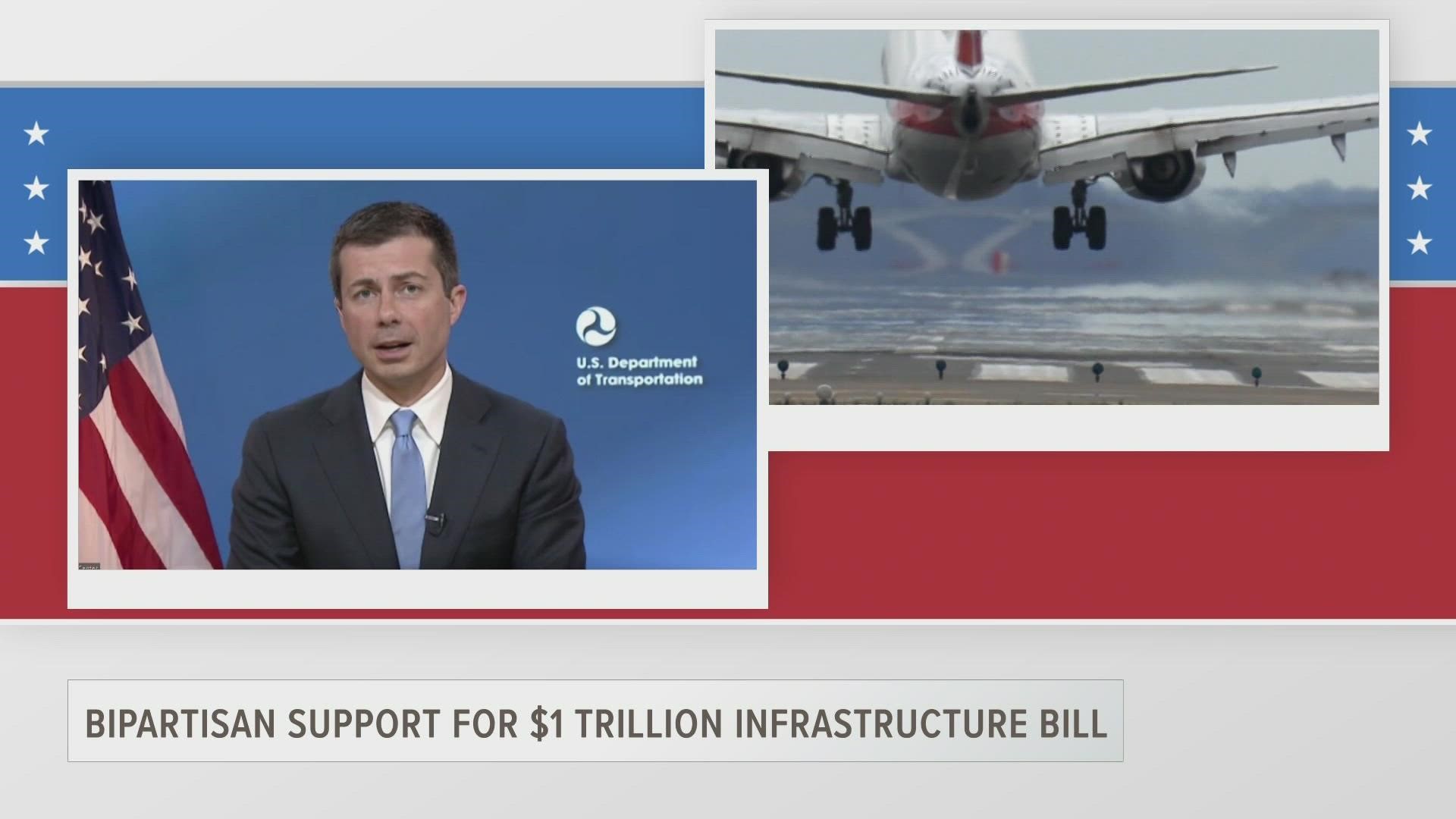 U.S. Transportation Secretary Pete Buttigieg discusses how the trillion-dollar infrastructure bill would benefit East Texas
