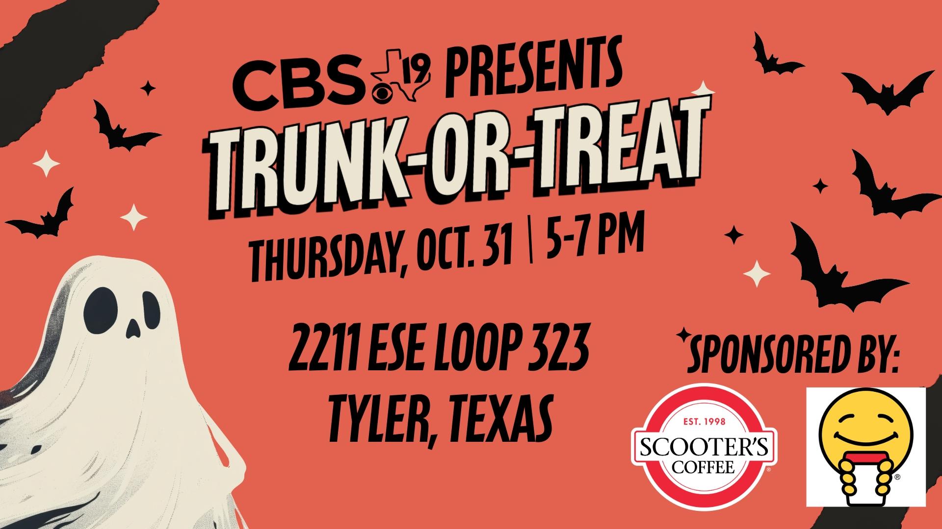 Join us Thursday, Oct. 31, from 5-7PM in the CBS19 parking lot.