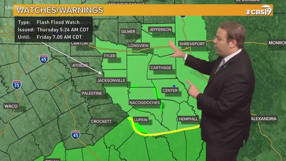 East Texas Weather Forecast from CBS 19. cbs19.tv