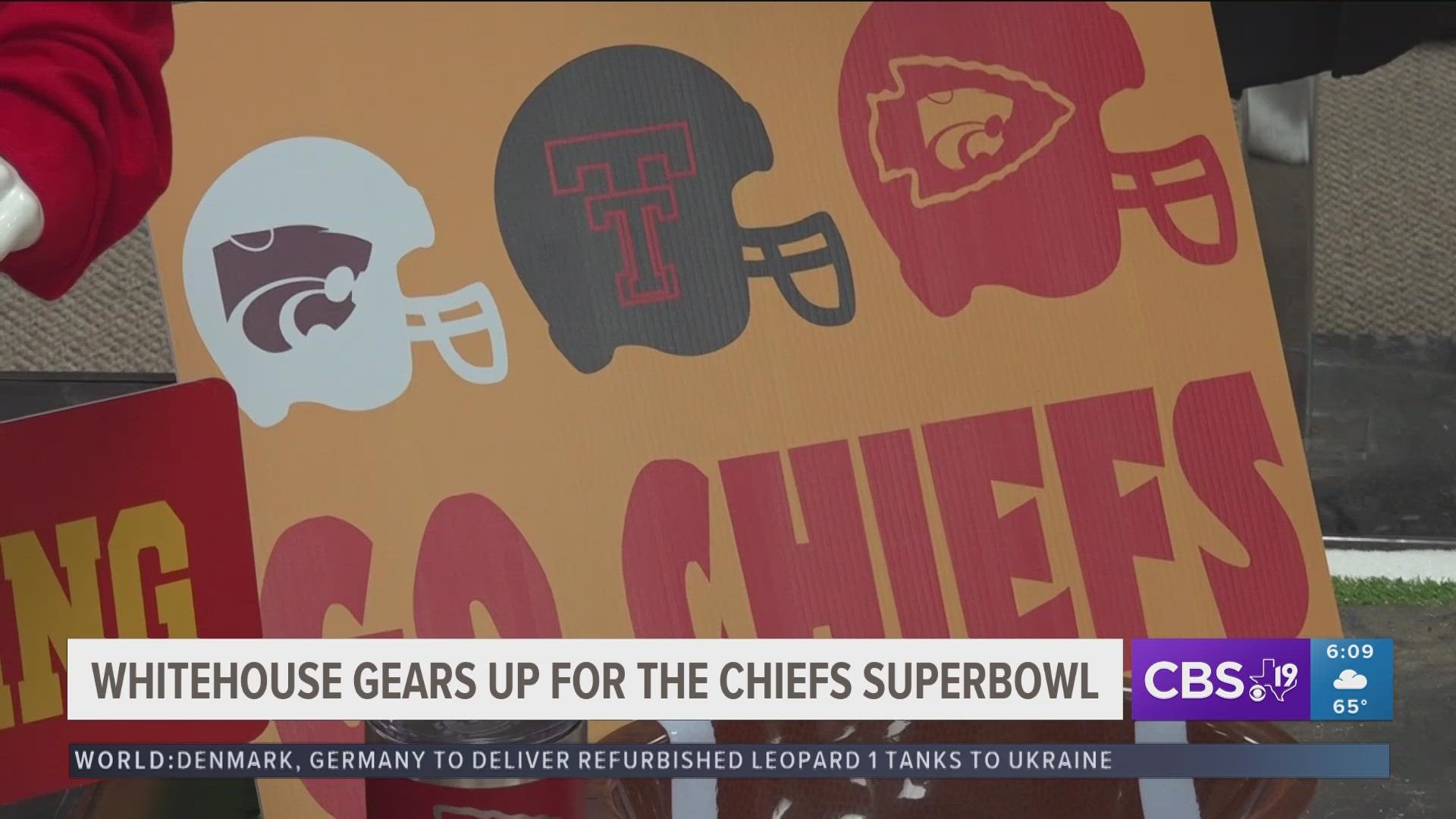 Whitehouse stores have Mahomes gear ahead of Super Bowl