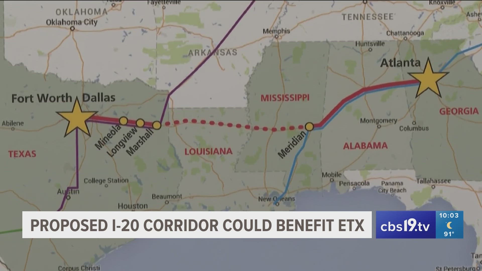 The proposal aims to connect passenger railways from Fort Worth all the way to Atlanta. Investors hope to get federal infrastructure funding to help get started.