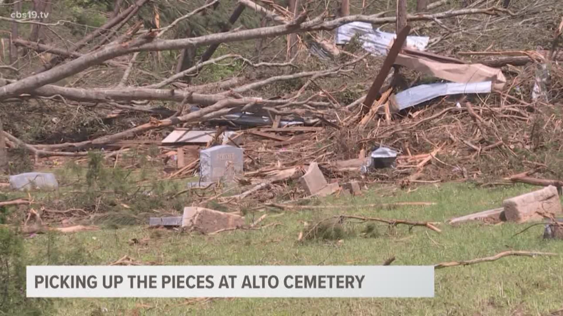 After tornadoes tore through the city of Alto, everyone has been hard at work to pick up the pieces not just for the living.