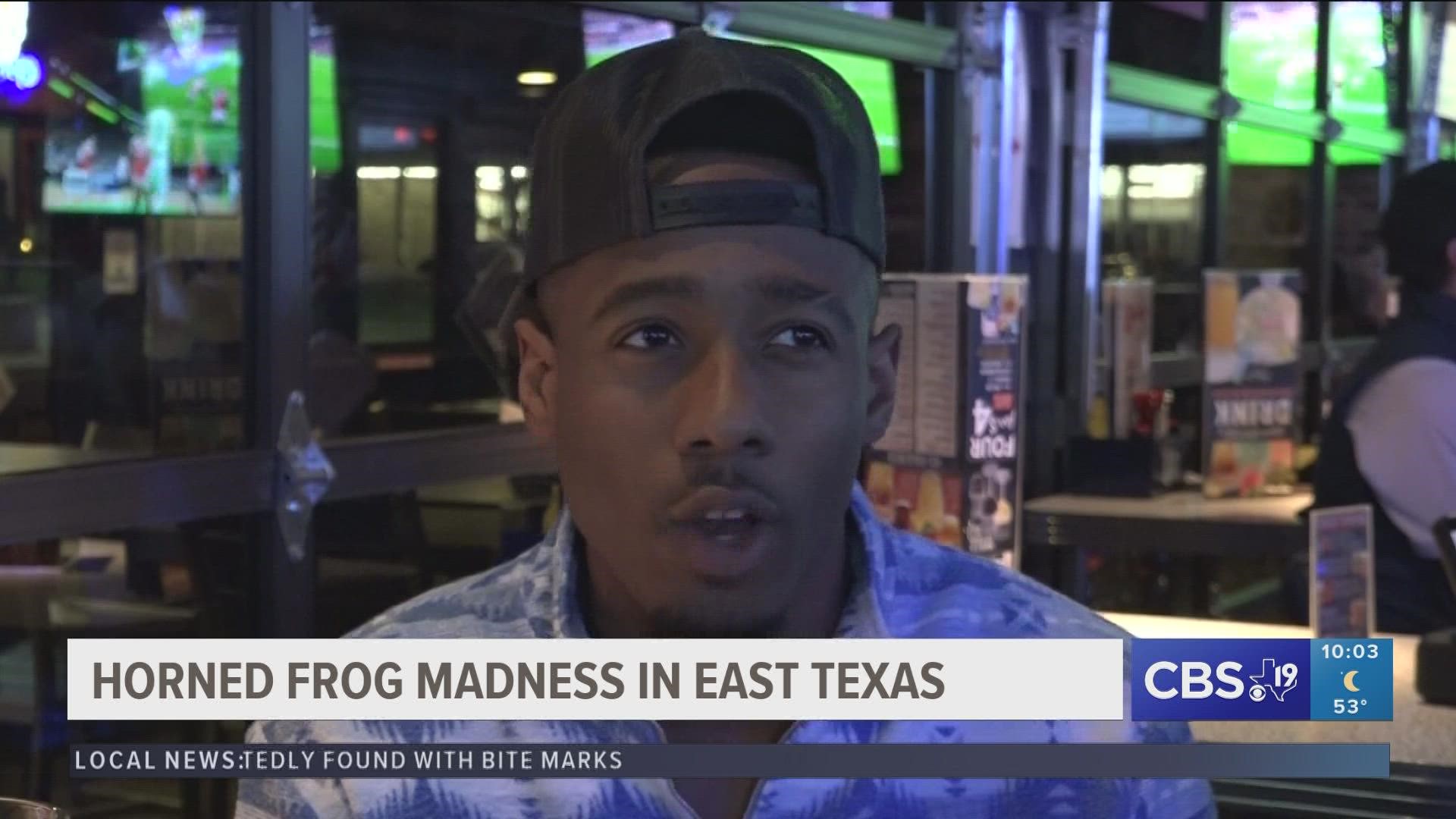 Frog Fever: East Texas TCU fans hopeful for a Horned Frog win!