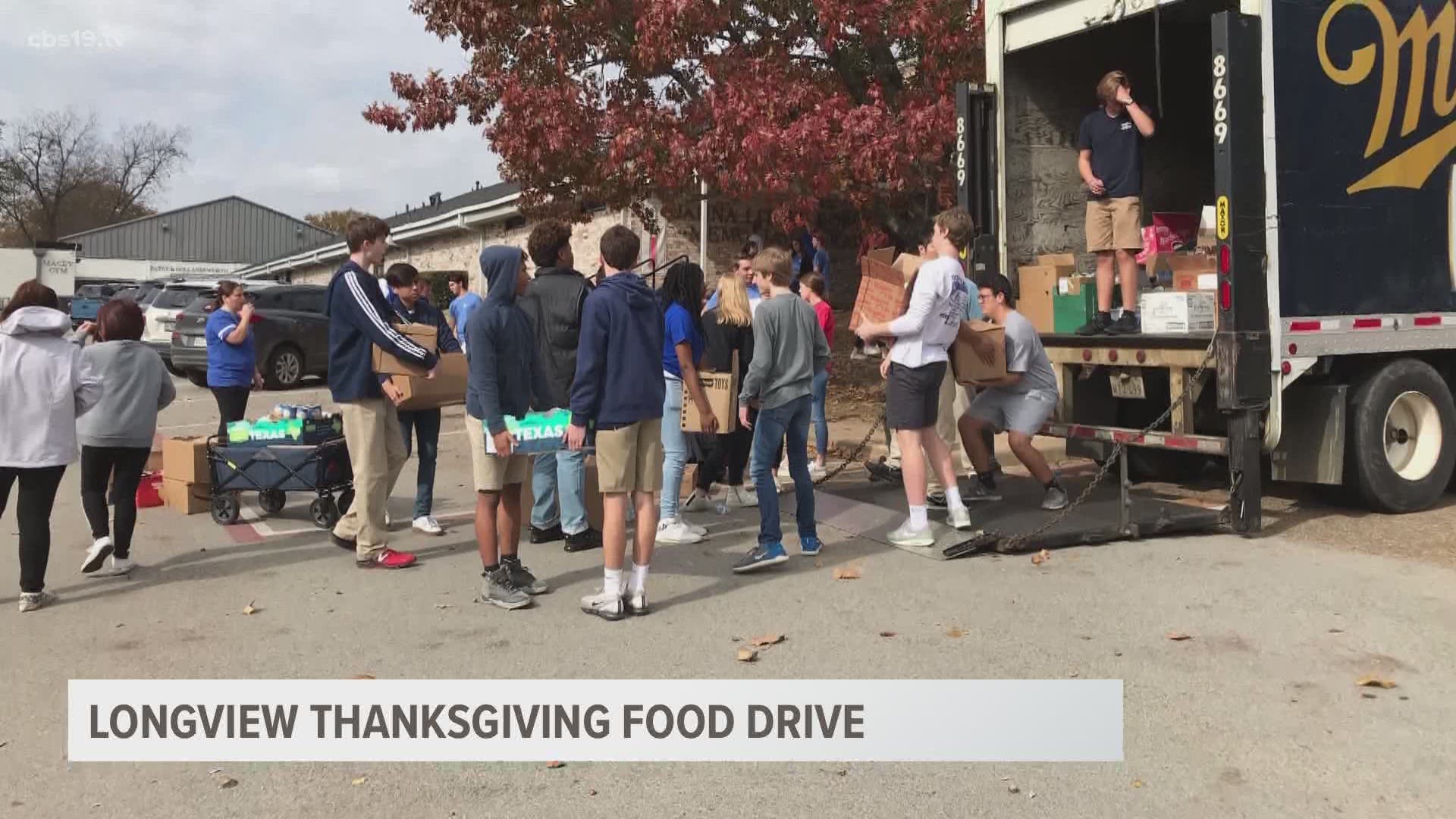Longview Thanksgiving is looking for volunteers for its annual food drive on Nov. 23 at the Maude Cobb Convention & Activity Center.