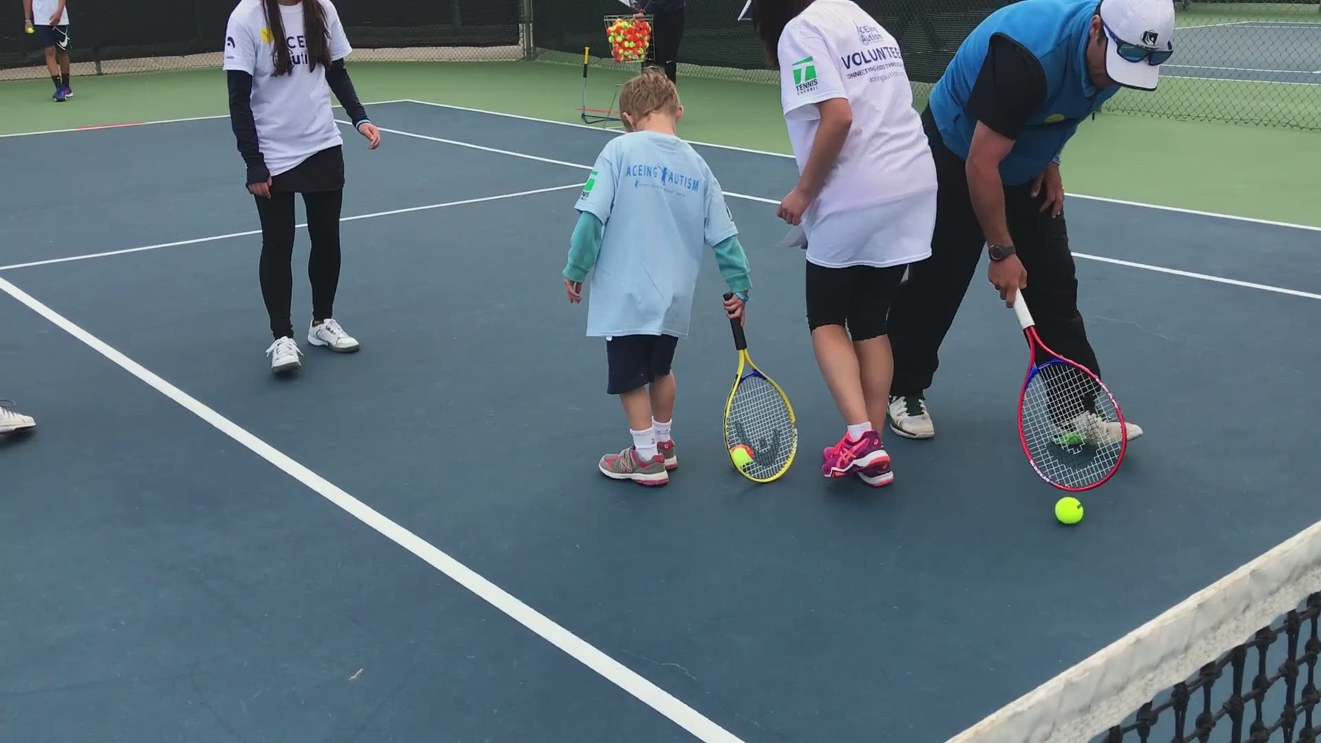A program for children with autism is using the game of tennis to help improve their lives.