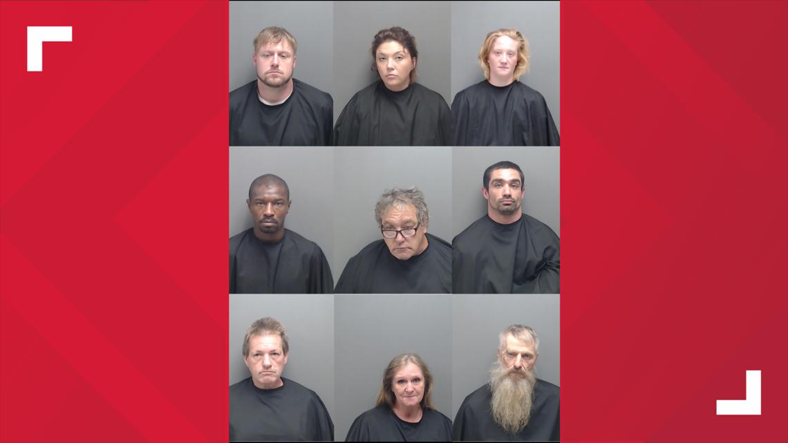 9 East Texas arrested in connection with suspected organized crime