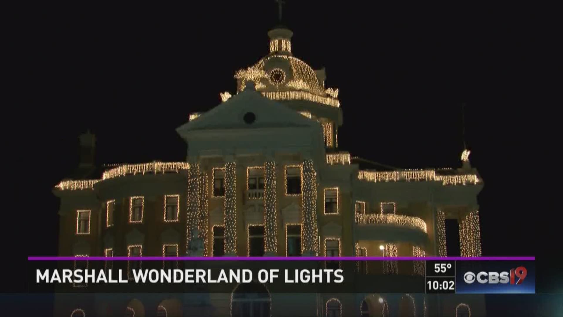 The city of Marshall's opening ceremony for the 30th annual Wonderland of Lights.
