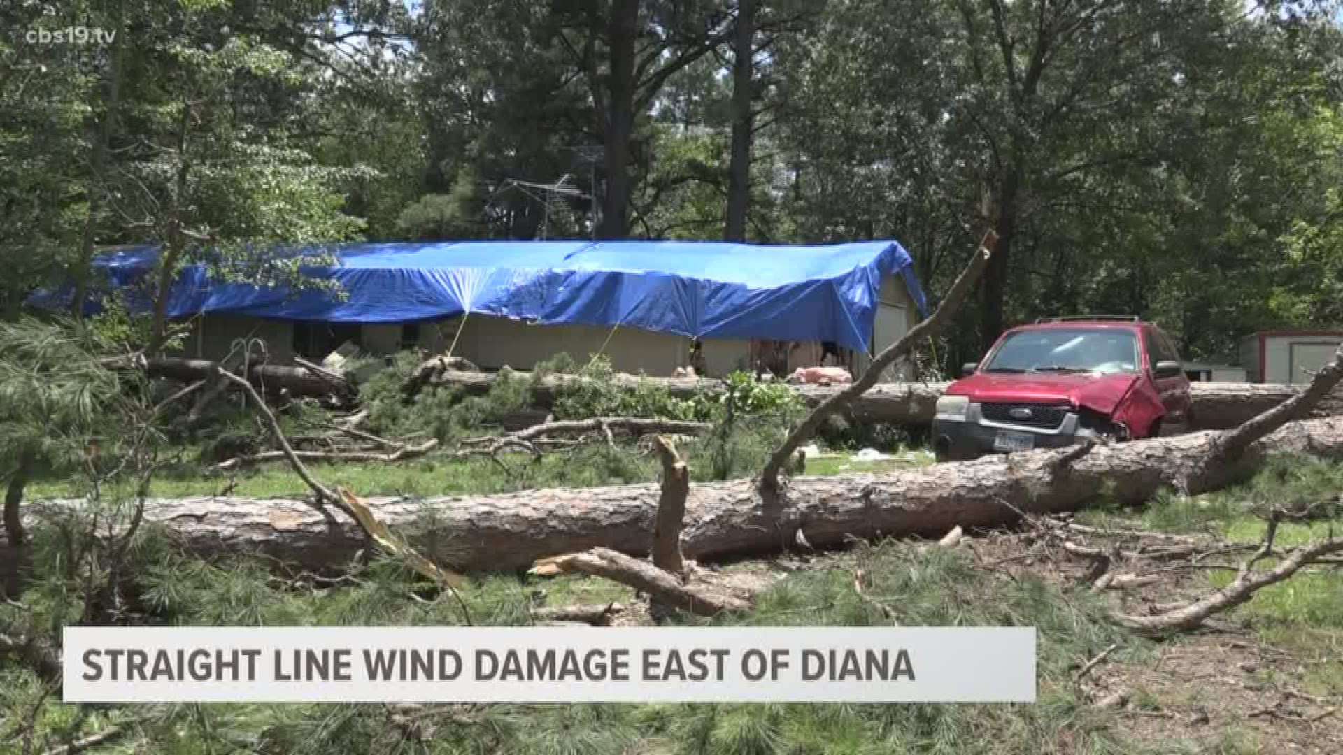 90 mph straight line winds damage homes in Harrison County | cbs19.tv