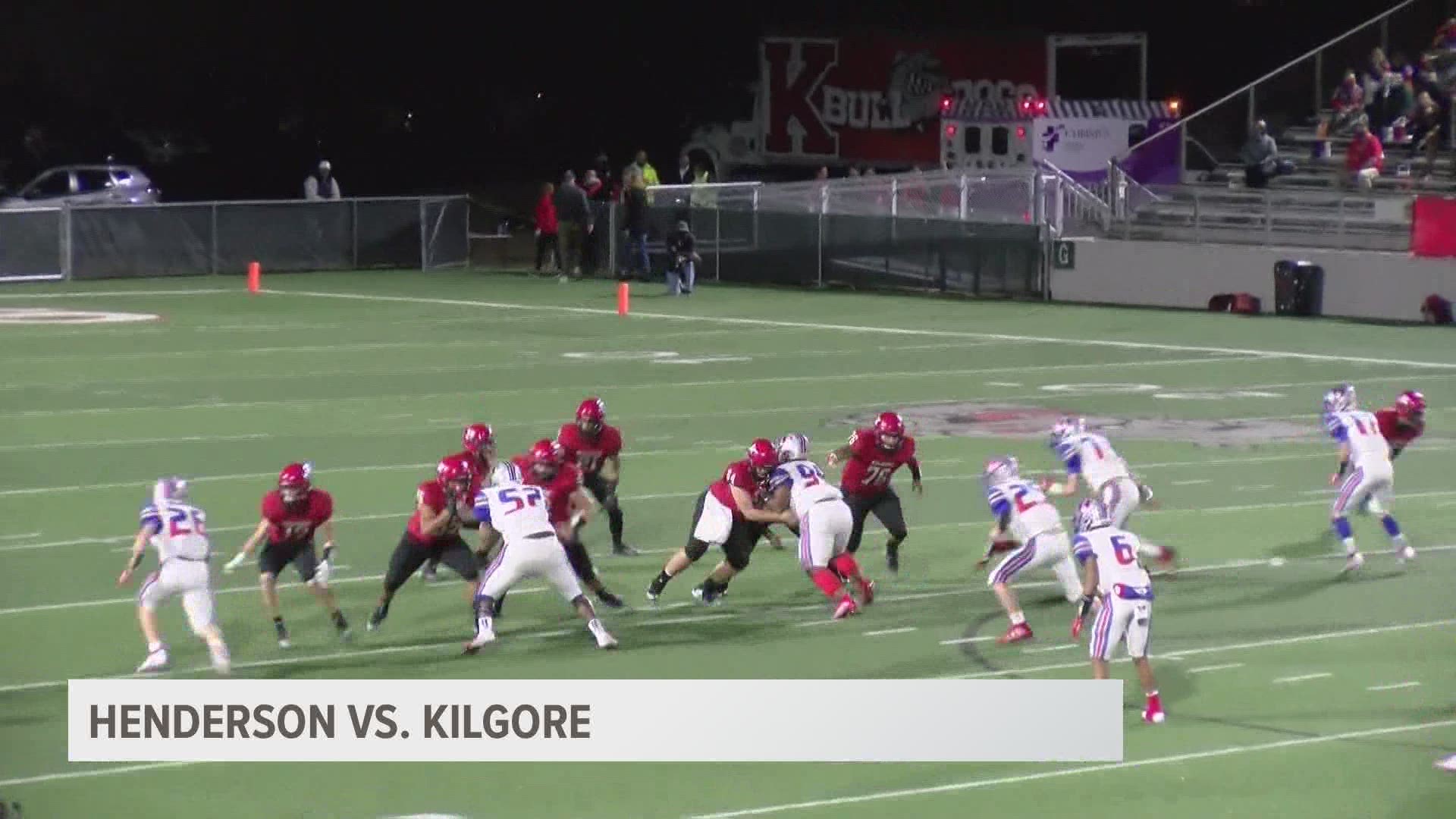 Kilgore came away with the win, topping Henderson 35-9.