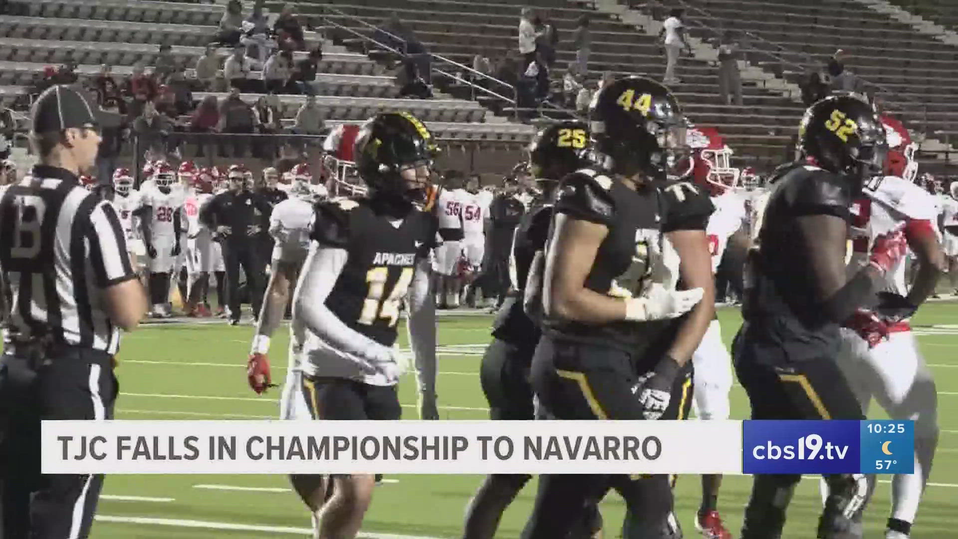 TJC falls in Southwest Junior College Football championship to Navarro College