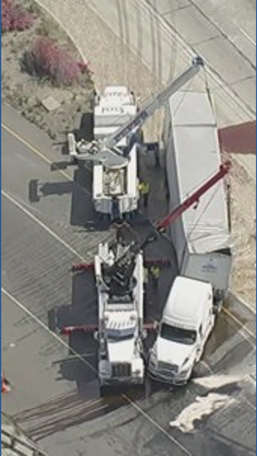 Overturned truck spills syrup, shuts down Southern California freeway ...