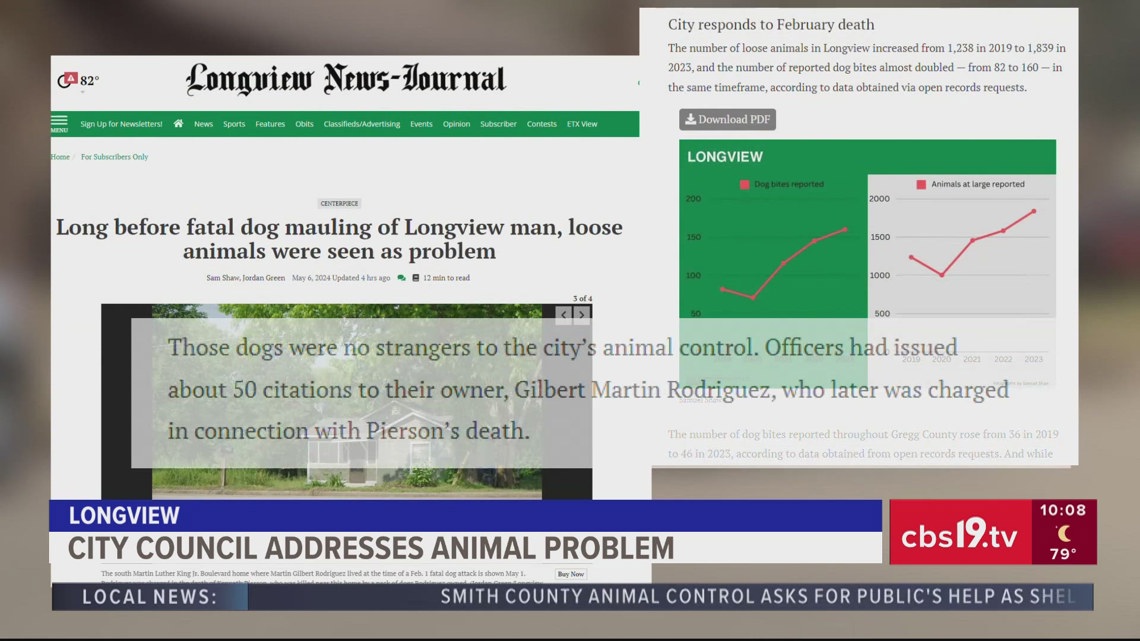 Longview City Council addresses loose dogs - Vimarsana News