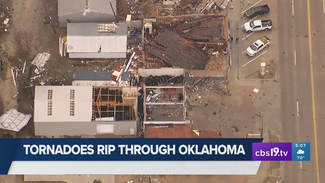 Tornadoes rip through Oklahoma | cbs19.tv