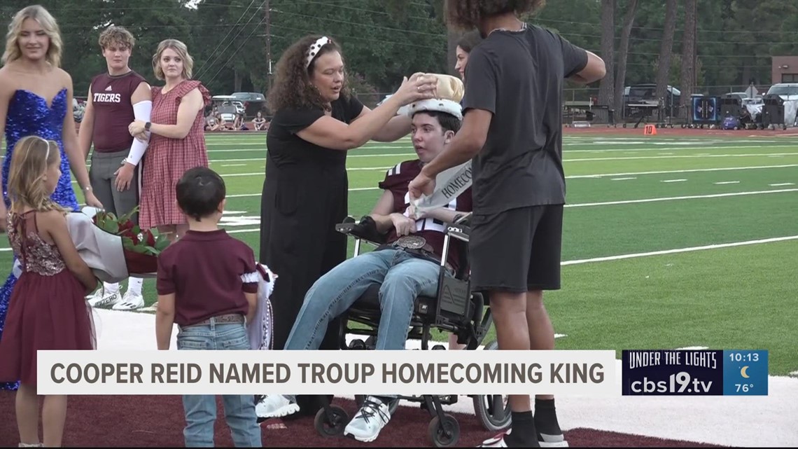 Troup's Cooper Reid wins homecoming king 1 year after suffering tragic ...