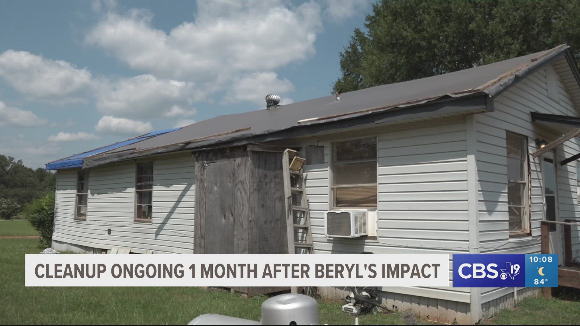 Carolyn Simon is one of many residents who are still feeling the impact of Beryl one month after hitting East Texas