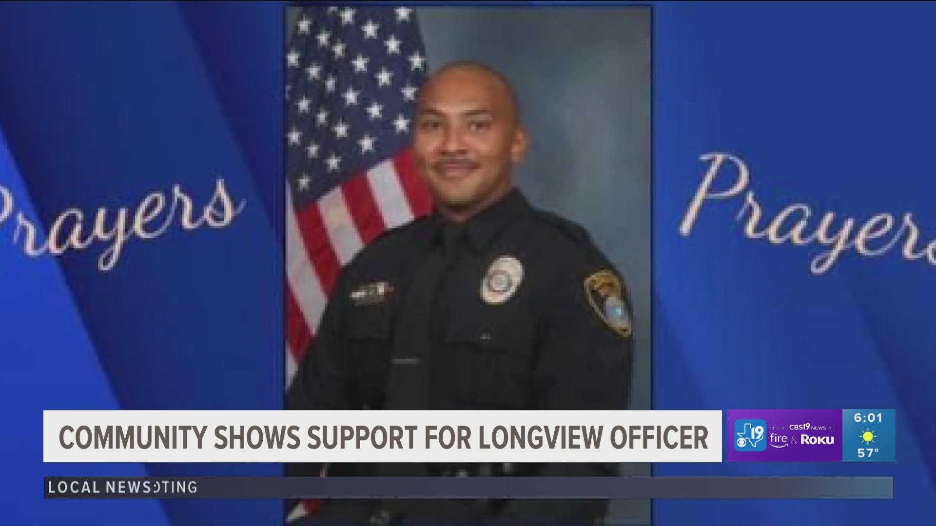 A Longview Police Officer and former marine, has fought battles his whole life. Now, he’s fighting another tough battle.