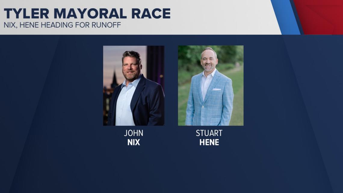 Nix, Hene heading into runoff for Tyler's mayor race