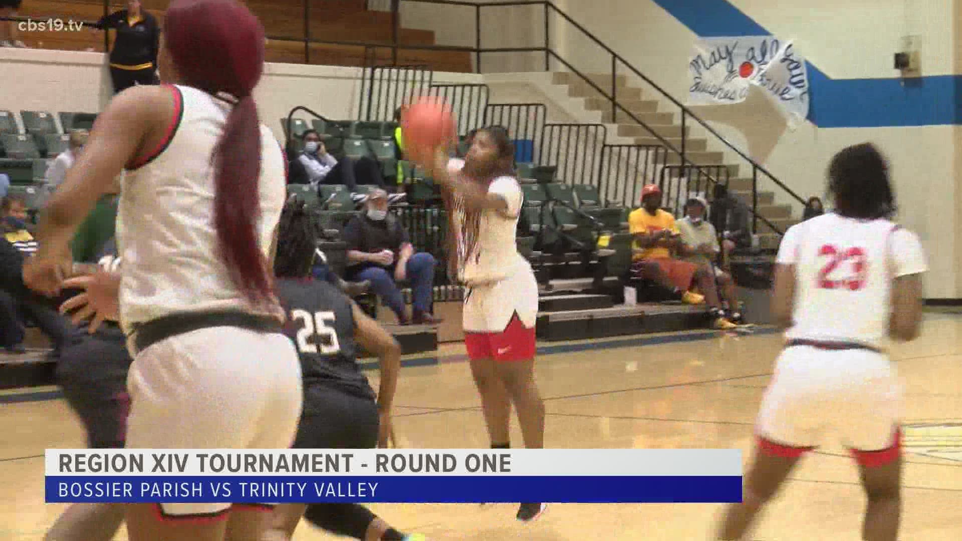 The Trinity Valley Community College Lady Cardinals eclipsed the centaury mark Wednesday afternoon beating Bossier Parish 101-48