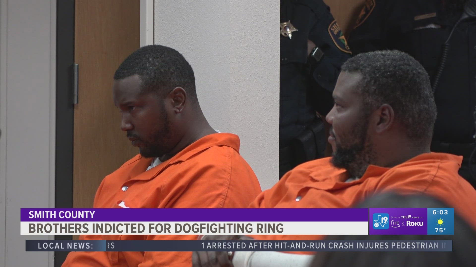 The Jones brothers were arrested in September after the Smith County Sheriff's Office found 59 injured dogs and dogfighting equipment on their property. 