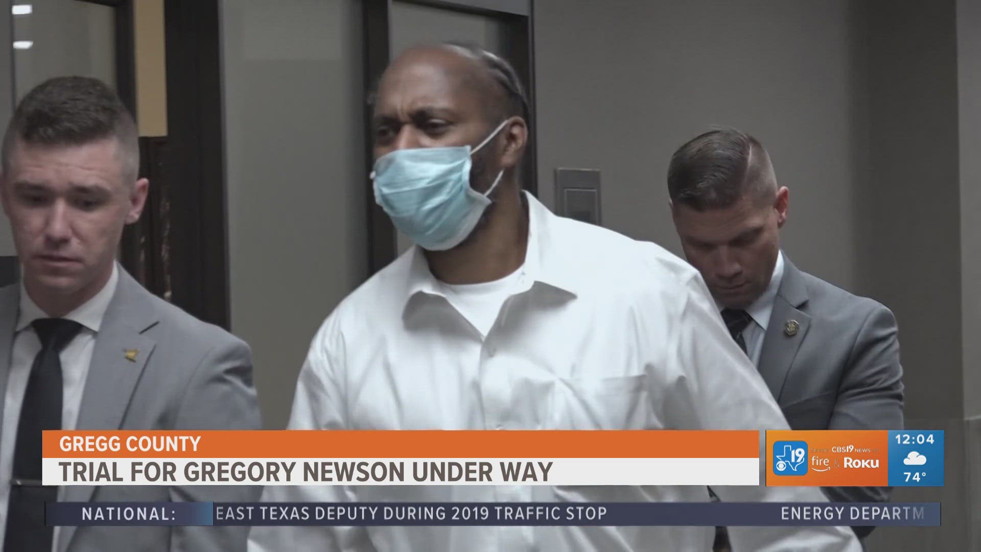 Gregory Newson is charged with capital murder of a peace officer in connection with the death of Deputy Chris Dickerson during a Dec. 31, 2019 traffic stop.