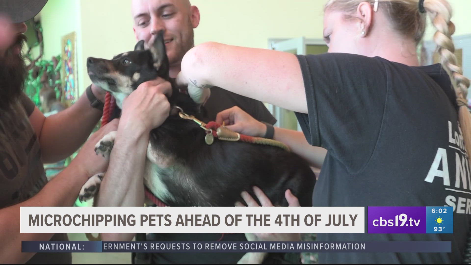 It’s national microchipping month and Longview animal services has been giving out free microchipping services to the community.