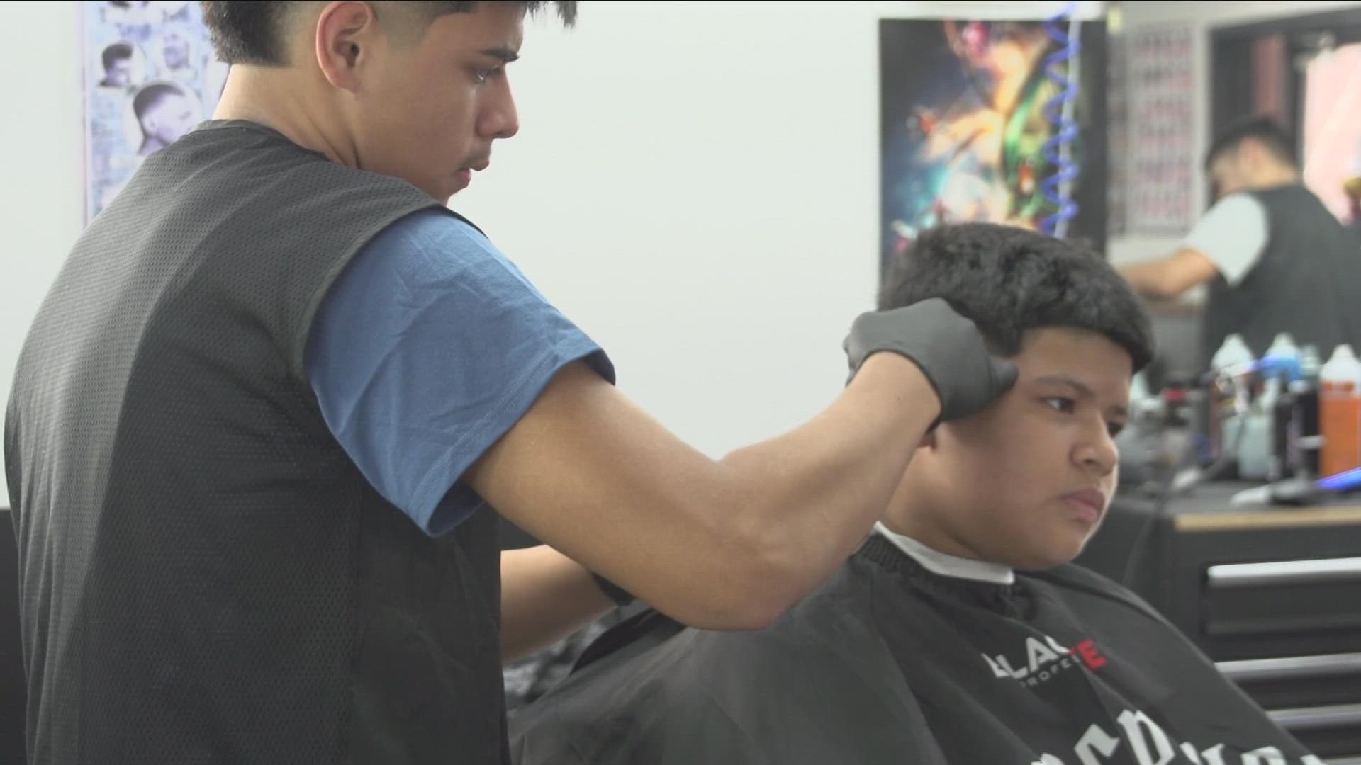 Hundreds of clients have sat in Tony Medina's chair since he started cutting hair at 13.