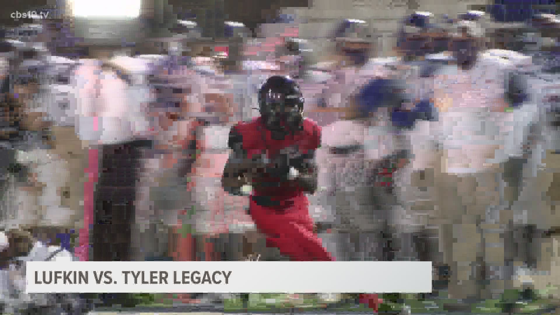 The Lufkin Panthers traveled to Tyler to take on the Tyler Legacy Red Raiders in the first week of play of the Texas high school football season for 5A/6A teams.