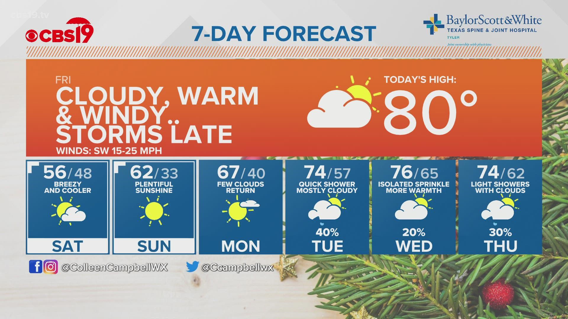 Forecasy Yantis Texas Christmas 2022 Friday Morning Forecast 12/10/2021 | Cbs19.Tv