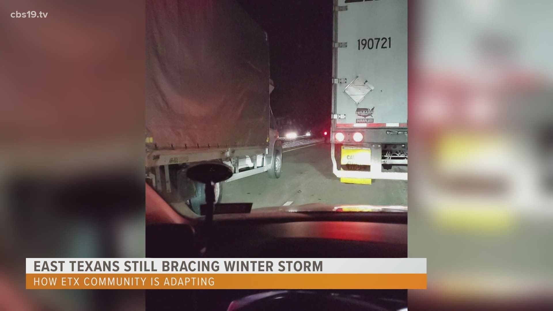 Commuters spend the night at a standstill along I-20 due to major backup caused by icy roads, East Texans continue to adapt to winter storm