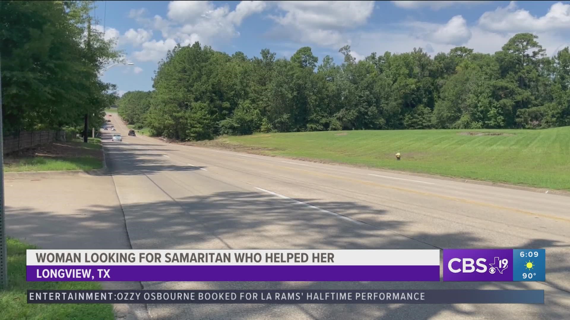 A woman in Longview suffered a tragic wreck earlier this summer. Now she’s looking for the woman who stuck by her side.