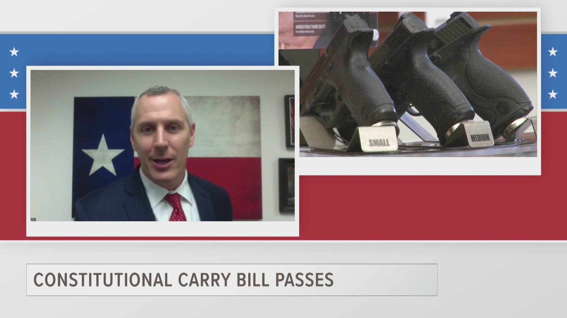 State Rep. Matt Schaefer (R-Tyler) discusses the final version of House Bill 1927, which passed through the legislature and awaits Gov. Abbott's signature