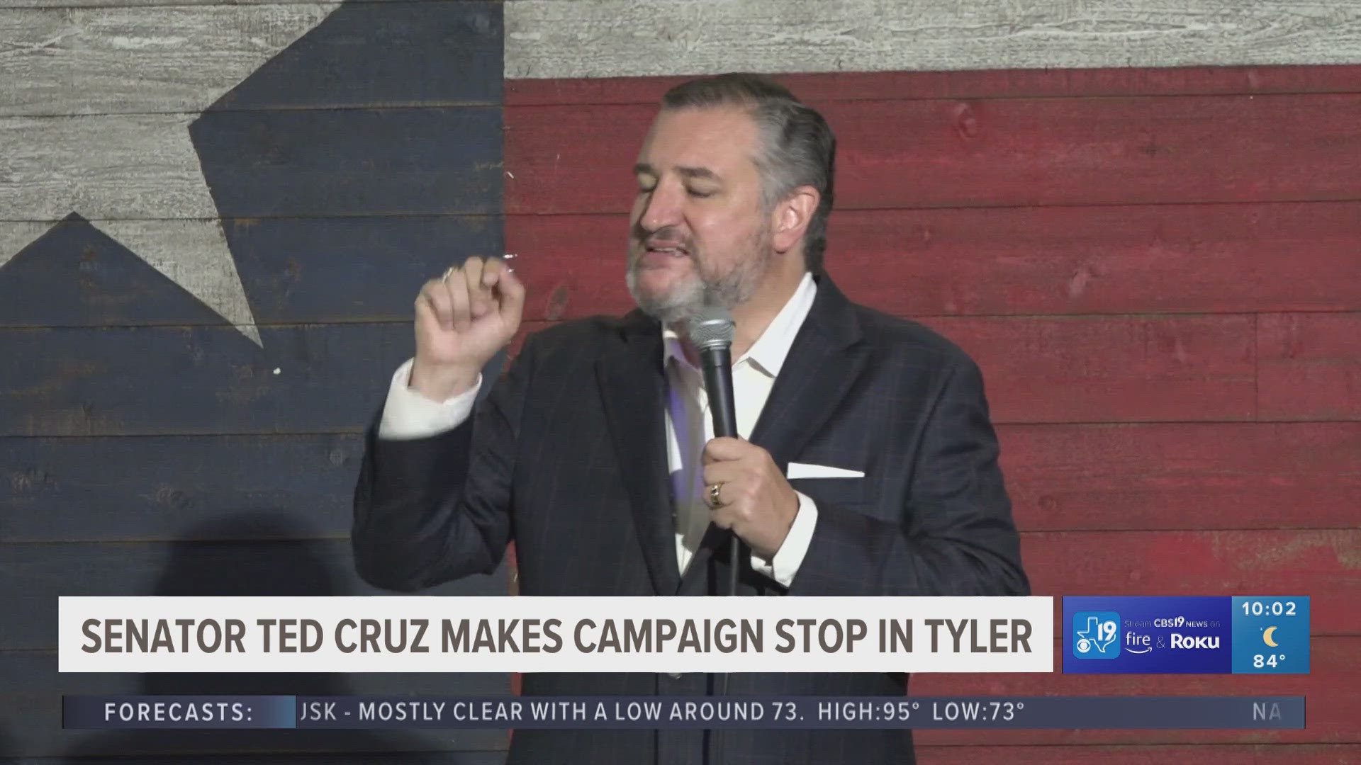 Ted Cruz speaks in Tyler during re-election bid