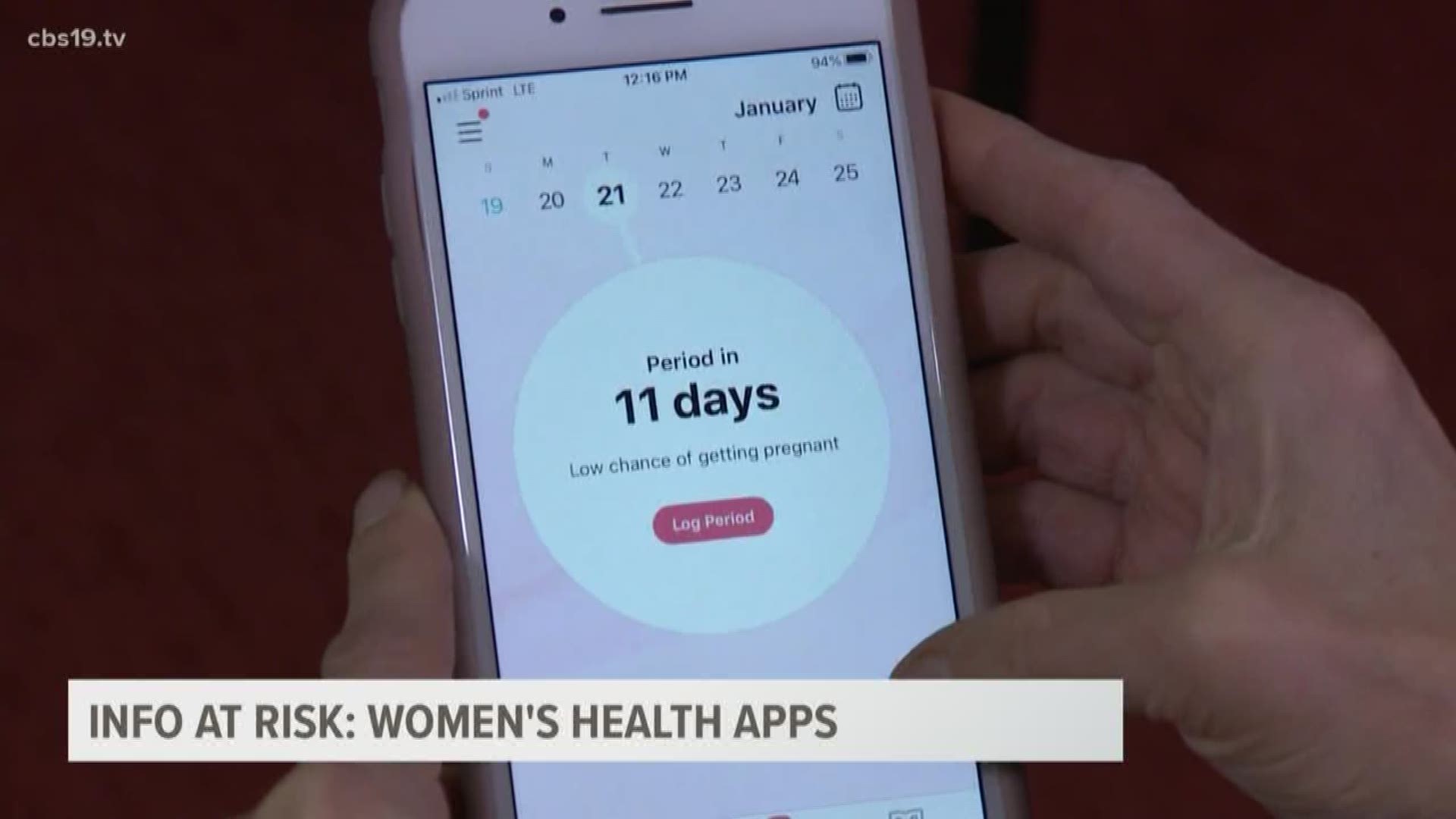 Women's health apps with period tracker could be tracking you information and spying on you.