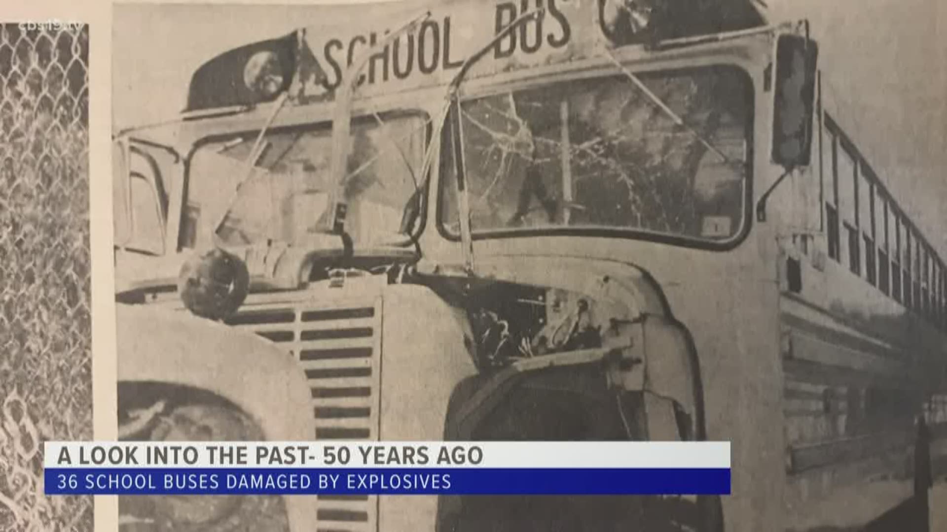 A look back: 50 years ago 36 buses damaged by explosives in response to integration