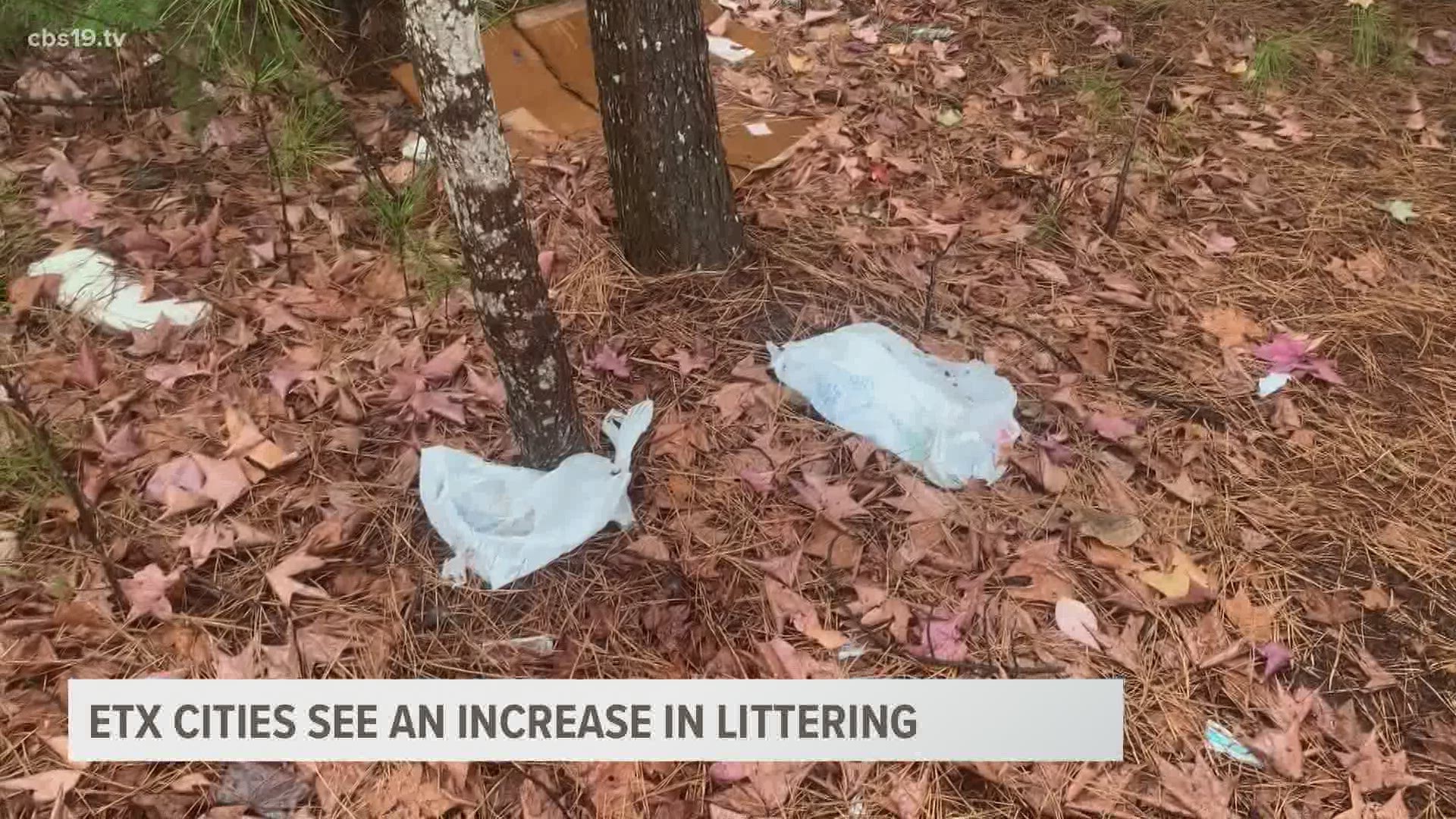 Since the pandemic began, cities across the U.S. and in East Texas have seen an increase in trash being discarded improperly.