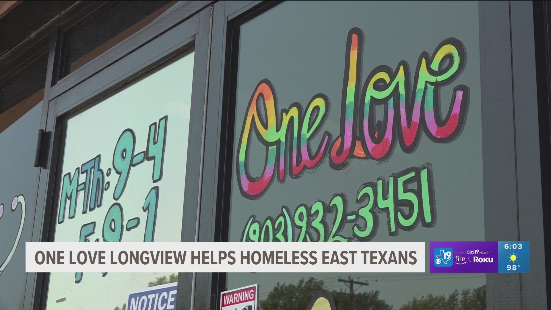 With a heat advisory in affect, volunteers at One Love Longview are taking the steps to protect the homeless community.