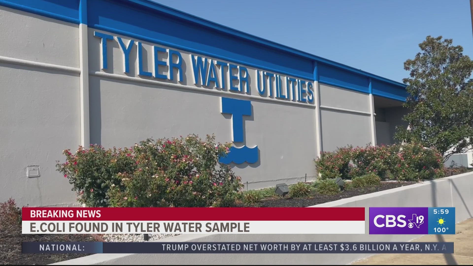 The city of Tyler said there is currently no timeline for rescinding the notice, but TWU customers should brace for at least 24 hours.