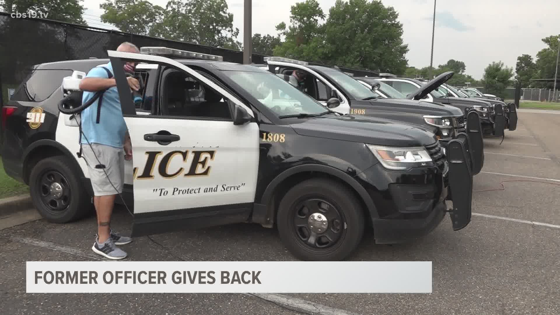 The Longview Police Department's fleet was sanitized to protect officers from COVID-19 and other potentially harmful viruses.