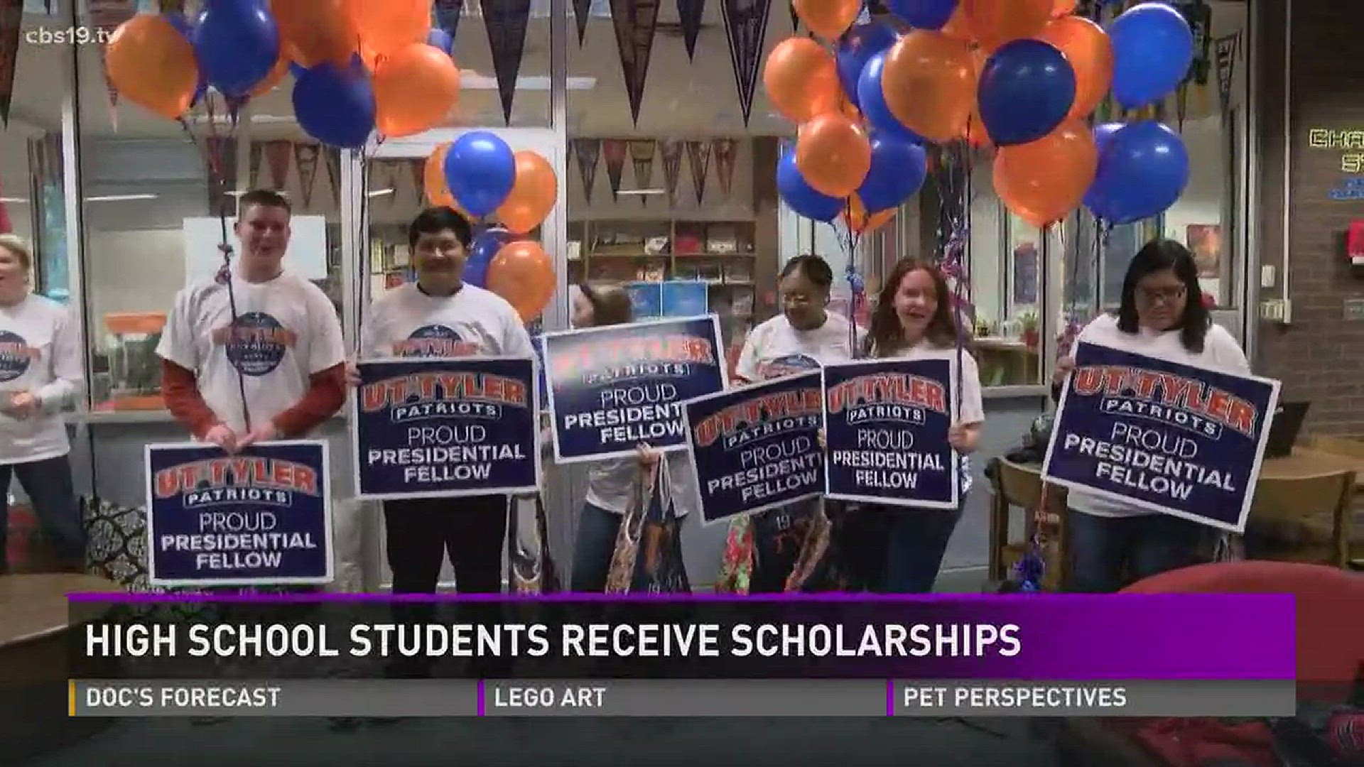 U. T. Tyler surprises six R.E. Lee Students with their brand new presidential scholarships that include a full ride to the east Texas uninersity.