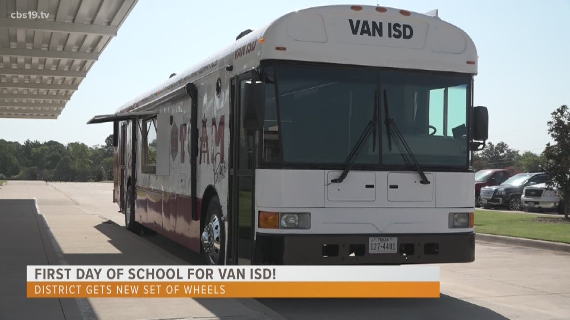 It's the first day of school for students at Van ISD. This year the district has a new bus called the STEAM Bus.