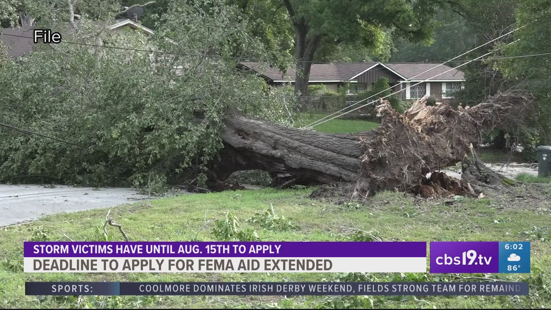 FEMA extends deadline for East Texas residents applying for federal storm recovery assistance