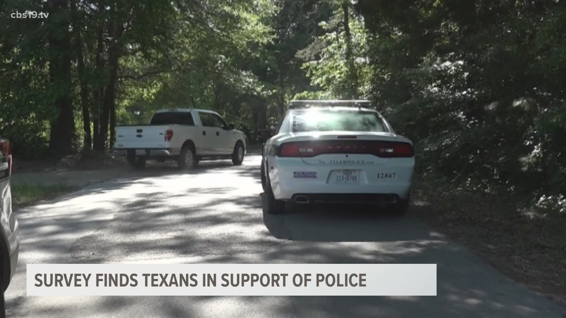 "72% of Texans say that they still have full faith in their local law enforcement officers, that has not changed."