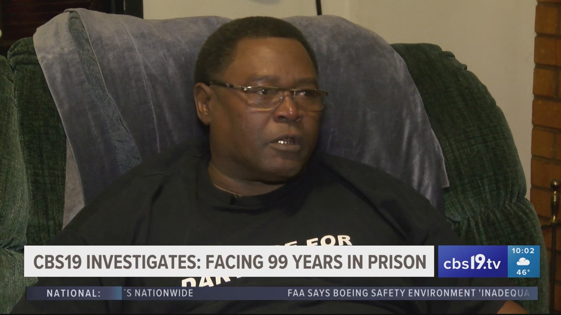 Tyler man faces 99 years in prison for crime he says he didn't