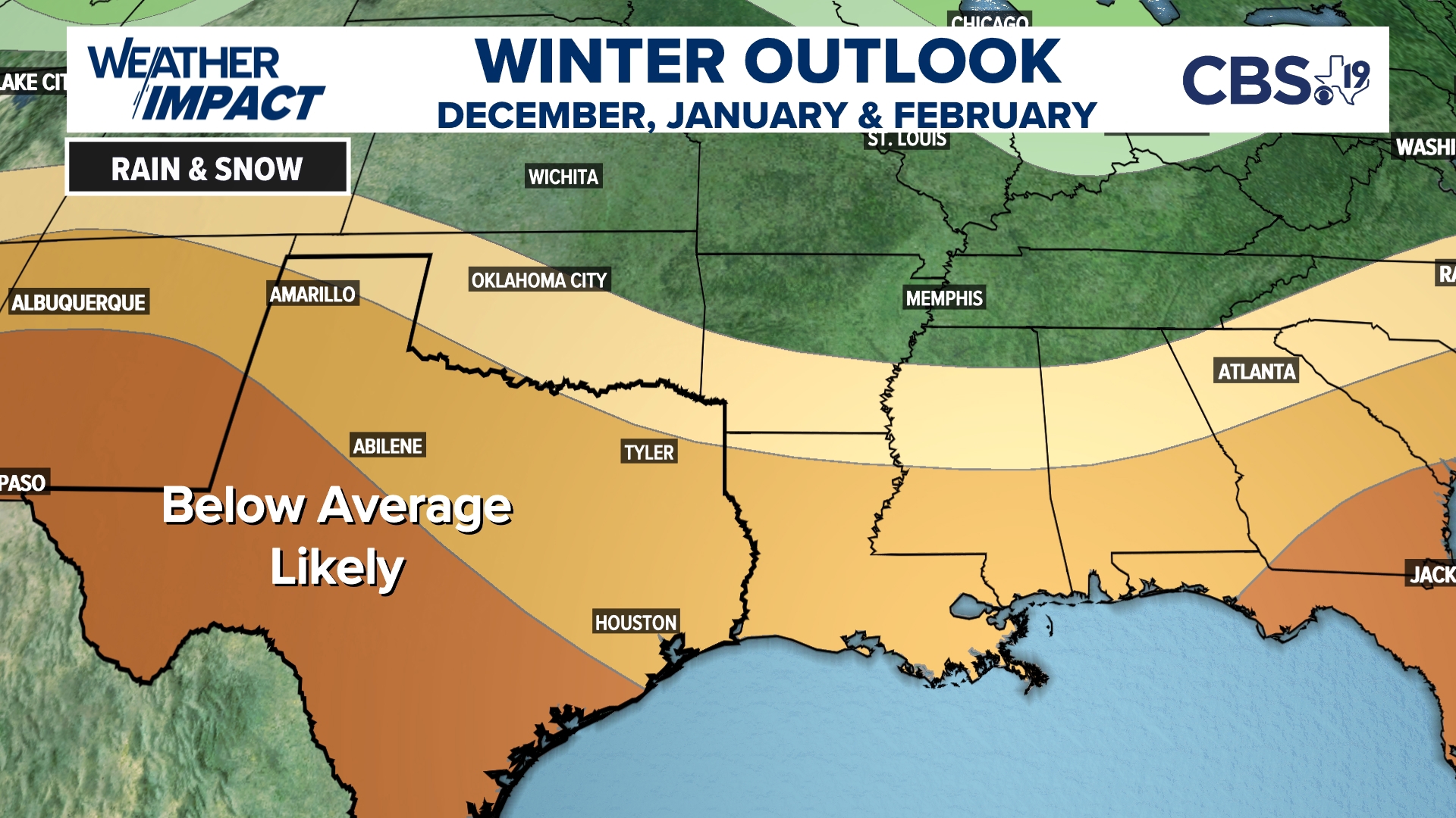 What does NOAA winter forecast mean for East Texas? cbs19.tv