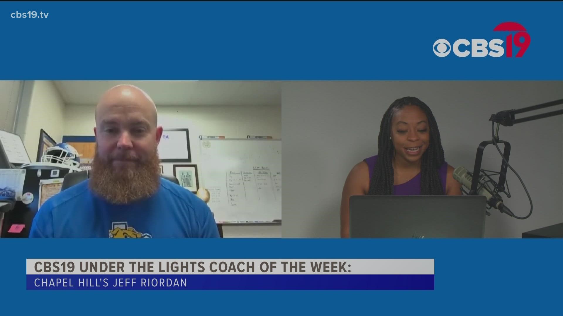 Chapel Hill's Jeff Riordan is CBS19's Coach of the Week.