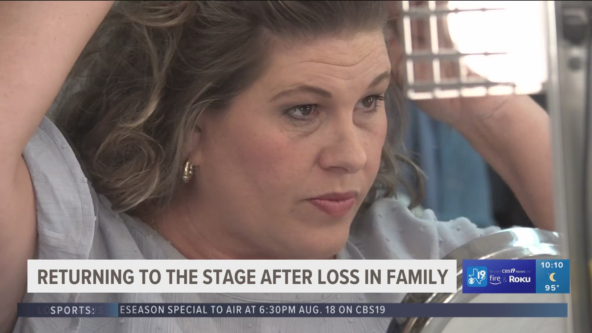 Returning to the stage after a loss in the family | cbs19.tv