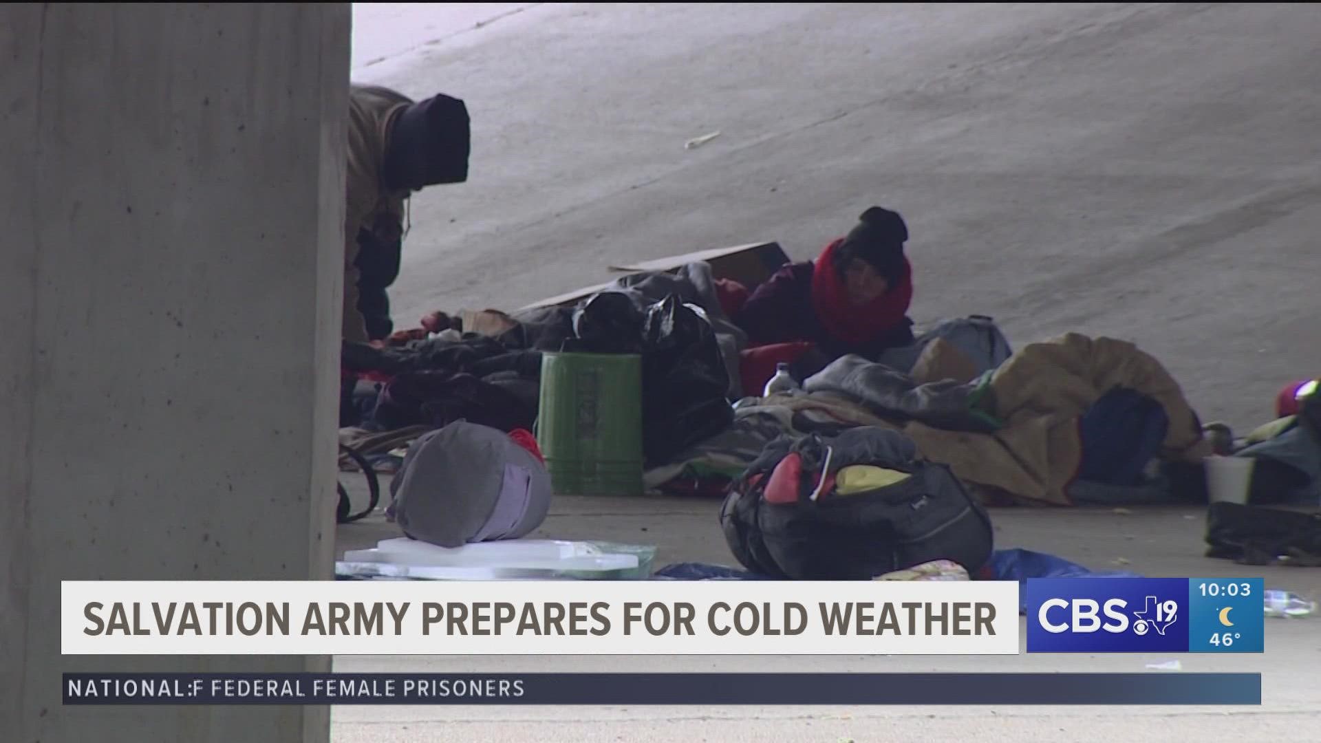 "Whether they're staying with us or not, they can come and get a warm meal in the afternoon to warm them up before the evening cold gets here," said Captain Walker.